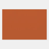 Feuille De Papier Cadeau Rouille solide brun (Devant 2)