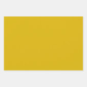 Feuille De Papier Cadeau Rouleau rouge uni couleur uni moutarde jaune (Devant)