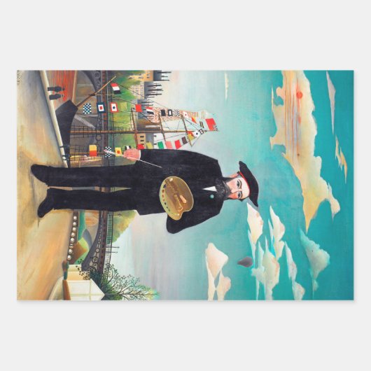 Feuille De Papier Cadeau Rousseau (Devant 3)