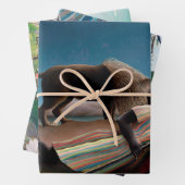 Feuille De Papier Cadeau Rousseau (En situation)