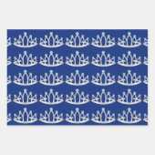 Feuille De Papier Cadeau Royal Blue Princess Anniversaire (Devant 3)