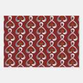 Feuille De Papier Cadeau Ruban de sensibilisation de Parkinson (Devant 2)