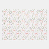 Feuille De Papier Cadeau Rubans roses  (Devant 3)