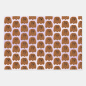 Feuille De Papier Cadeau Ruby Cavalier King Charles Spaniel  (Devant 2)