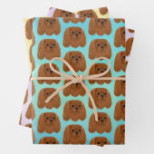 Feuille De Papier Cadeau Ruby Cavalier King Charles Spaniel  (En situation)