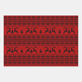 Feuille De Papier Cadeau Ruby Red Reindeer Sweat à la recherche de Noël (Devant 3)