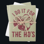 Feuille De Papier Cadeau Rude Christmas Père Noël Face Je le fais pour le h<br><div class="desc">Rude Christmas Père Noël Face I Do It For The Ho's Offensive Xmas Gifts</div>