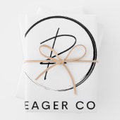 Feuille De Papier Cadeau Russ Yeager Coaching Signature Logo (En situation)