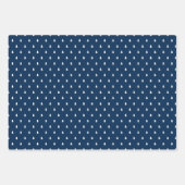 Feuille De Papier Cadeau Russe Blue Tartan Plaid Joyeux Noël (Devant 3)