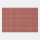 Feuille De Papier Cadeau Russe Campagne Plaid Boho Noël (Devant 3)