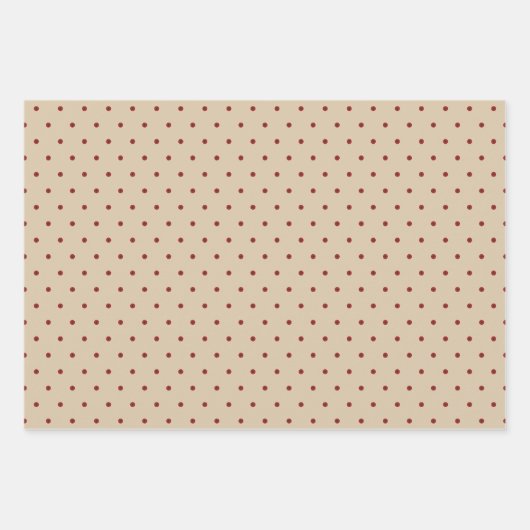 Feuille De Papier Cadeau Russe Green Red Noël Tree Holiday (Devant 3)