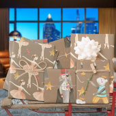 Feuille De Papier Cadeau Russe Kraft Nutcracker Ballet Noël