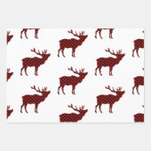 Feuille De Papier Cadeau Russe Lumberjack Plaid Holiday (Devant 3)