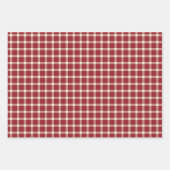 Feuille De Papier Cadeau Russe Lumberjack Plaid Holiday (Devant)