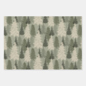 Feuille De Papier Cadeau Russe Moderne Green Sage Pine Forest (Devant 2)