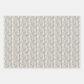 Feuille De Papier Cadeau Russe neige hiver aquarelle Motif Noël (Devant)