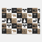 Feuille De Papier Cadeau Rustic Camping Extérieur Aventure (Devant)
