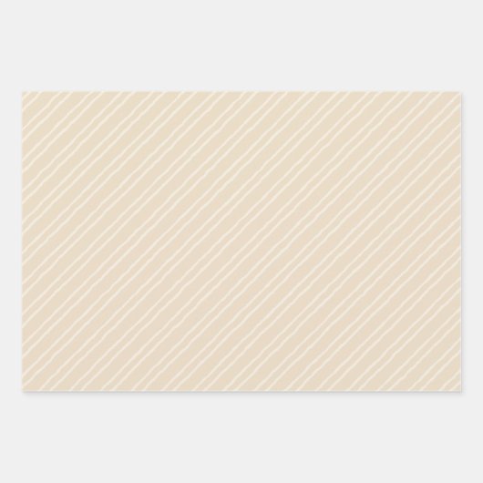 Feuille De Papier Cadeau Rustic Country Chic Cream Patterns  (Devant 2)