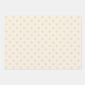 Feuille De Papier Cadeau Rustic Country Chic Cream Patterns  (Devant)