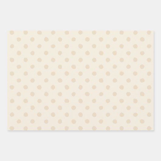 Feuille De Papier Cadeau Rustic Country Chic Cream Patterns  (Devant)