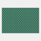 Feuille De Papier Cadeau Rustic Green Blue Watch Plaid Joyeux Noël (Devant 3)