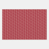 Feuille De Papier Cadeau Rustic Holly Berry Foliage Noël (Devant 3)