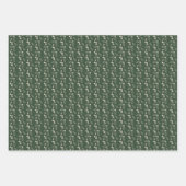 Feuille De Papier Cadeau Rustic Holly Berry Foliage Noël (Devant 2)