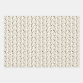 Feuille De Papier Cadeau Rustic Holly Berry Foliage Noël (Devant)