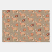 Feuille De Papier Cadeau Rustic Kraft Gingerbread Cookies (Devant 2)