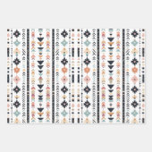 Feuille De Papier Cadeau Rustic Native Ethnic Mudcloth Aesthetic Vertical (Devant)
