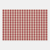 Feuille De Papier Cadeau Rustic Red Truck & Christmas Plaid  (Devant 2)