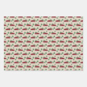 Feuille De Papier Cadeau Rustic Red Truck & Christmas Plaid  (Devant)