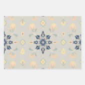 Feuille De Papier Cadeau Rustique Anglais Folk Plaid Envelopper Cadeau (Devant 3)