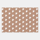 Feuille De Papier Cadeau Rustique Brown Beige Girl (Devant 3)