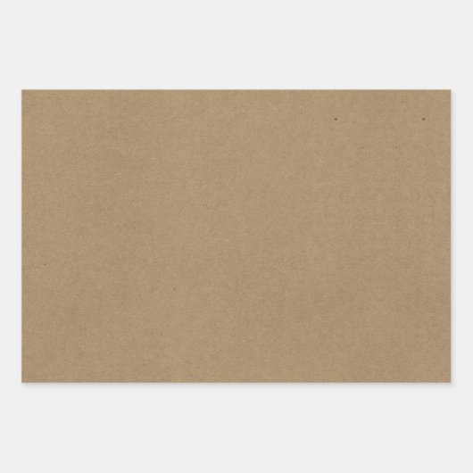 Feuille De Papier Cadeau Rustique brun naturel kraft texture uni (Devant)