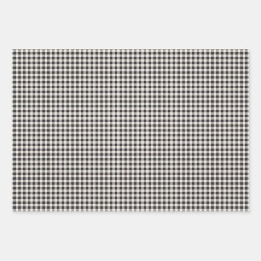 Feuille De Papier Cadeau Rustique Buffalo and Buffalo Plaid Motif (Devant 2)