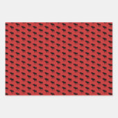 Feuille De Papier Cadeau Rustique Buffalo and Buffalo Plaid Motif (Devant)