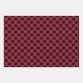 Feuille De Papier Cadeau Rustique Buffalo Plaid Check Motif (Devant 3)