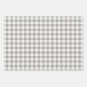 Feuille De Papier Cadeau Rustique Buffalo Plaid Check Motif (Devant)