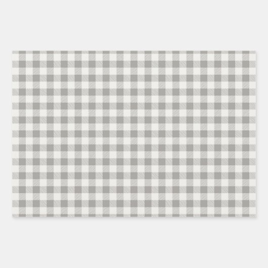 Feuille De Papier Cadeau Rustique Buffalo Plaid Check Motif (Devant)