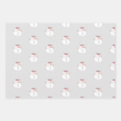 Feuille De Papier Cadeau Rustique Kraft hiver Arbre de Noël et Wrappi de ne (Devant)