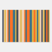 Feuille De Papier Cadeau Rustique Retro Moderne Plaid & Motifs de bande (Devant 2)