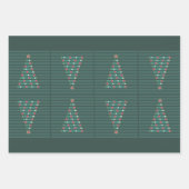 Feuille De Papier Cadeau Rythme Évergreen (Devant 2)
