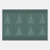 Feuille De Papier Cadeau Rythme Évergreen (Devant)