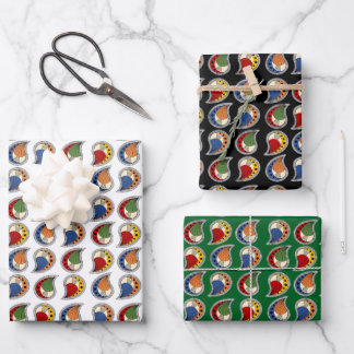 Feuille De Papier Cadeau Rythme Petal Paisley