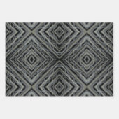 Feuille De Papier Cadeau Rythme pulsif Art Abstrait moderne Illustration (Devant 2)