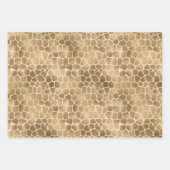 Feuille De Papier Cadeau Sable Beige Zebra Print (Devant 3)