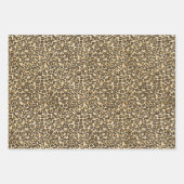Feuille De Papier Cadeau Sable Beige Zebra Print (Devant 2)