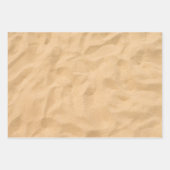 Feuille De Papier Cadeau Sable de Noël de plage (Devant 3)