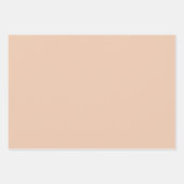 Feuille De Papier Cadeau Sable du désert couleur solide (Devant)